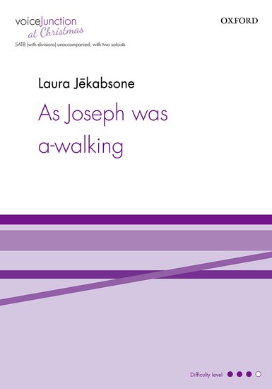 OUP-3562530 - Jekabsone As Joseph was a-walking: SATB Default title