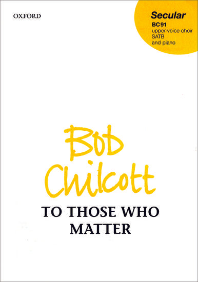 OUP-3857520 - To Those Who Matter: Vocal score Default title