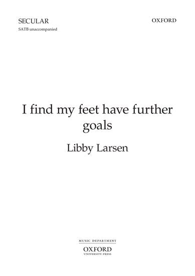 OUP-3861527 - I find my feet have further goals: Vocal score Default title