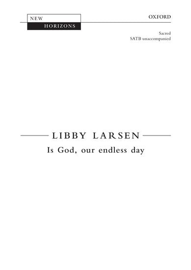 OUP-3864092 - Is God, our endless day: Vocal score Default title
