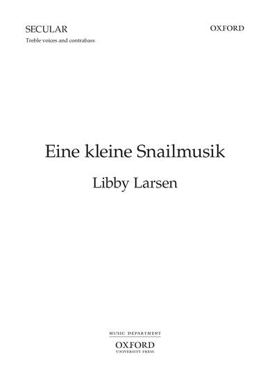 OUP-3864351 - Eine kleine Snailmusik: Vocal score Default title