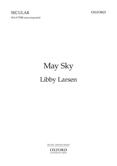 OUP-3866225 - May Sky: Vocal score Default title