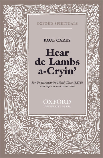 OUP-3869479 - Hear de Lambs a-Cryin': Vocal score Default title