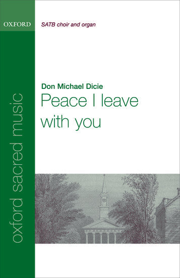 OUP-3869950 - Peace I leave with you: Vocal score Default title