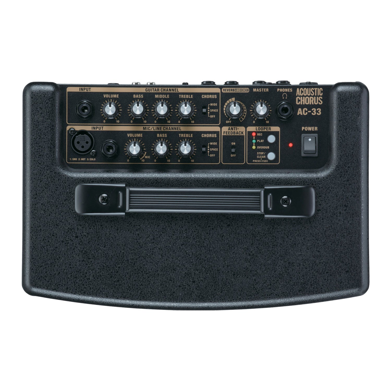 AC-33 - Roland AC-33 acoustic guitar amplifier Black / A1