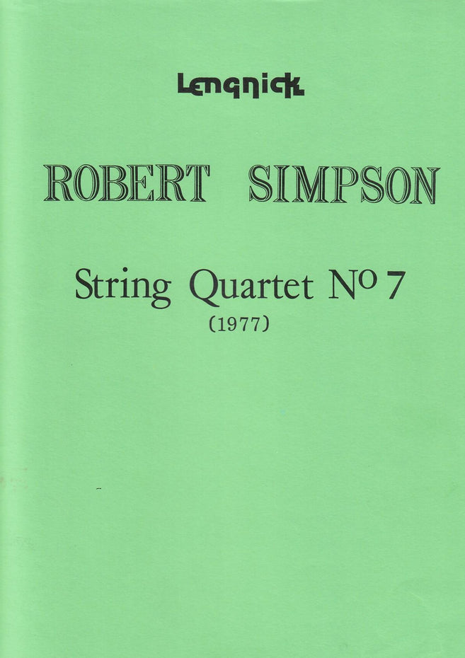 AL0456 - Simpson String Quartet No 7 (1977) Default title