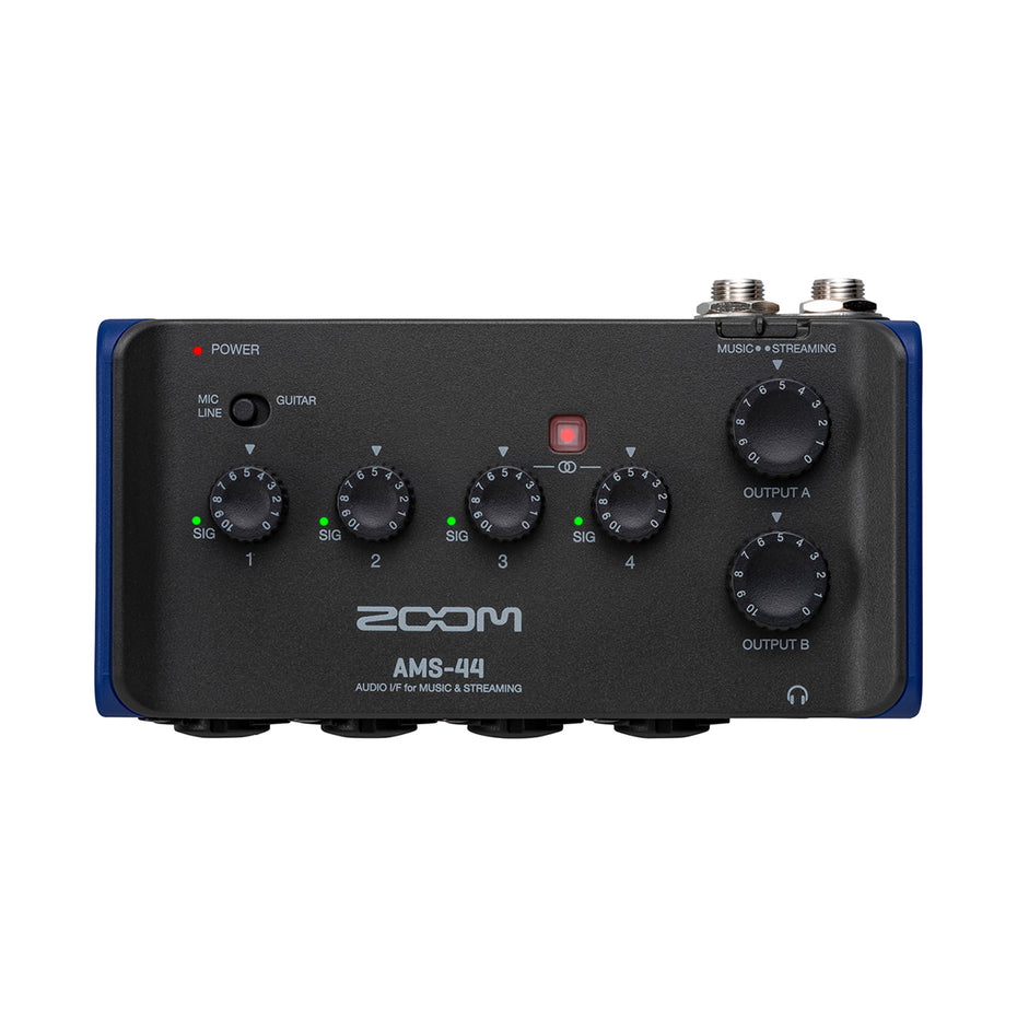 AMS-44 - Zoom AMS audio interface for music and streaming 4-In, 4-Out