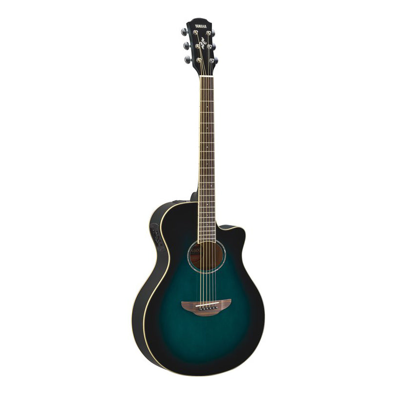 APX600-OBB - Yamaha APX600 4/4 cutaway electro-acoustic guitar in gloss Oriental blue burst / A1