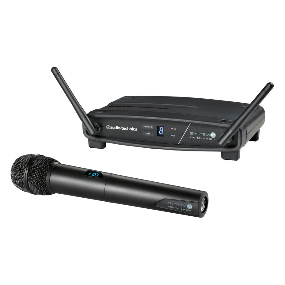ATW-1102 - Audio Technica System 10 digital wireless microphone system Handheld digital wireless mic system