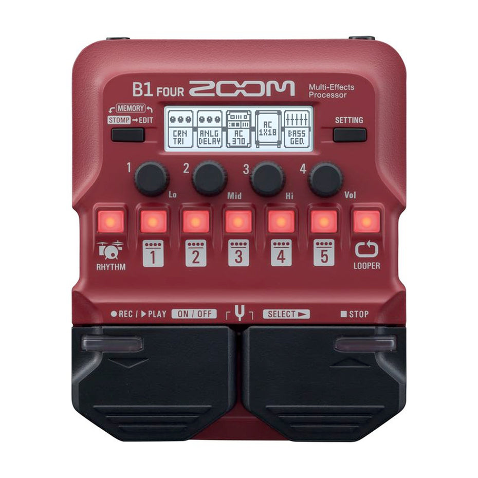 B1-FOUR - Zoom B1-FOUR / B1X-FOUR multi effects pedal Without expression pedal