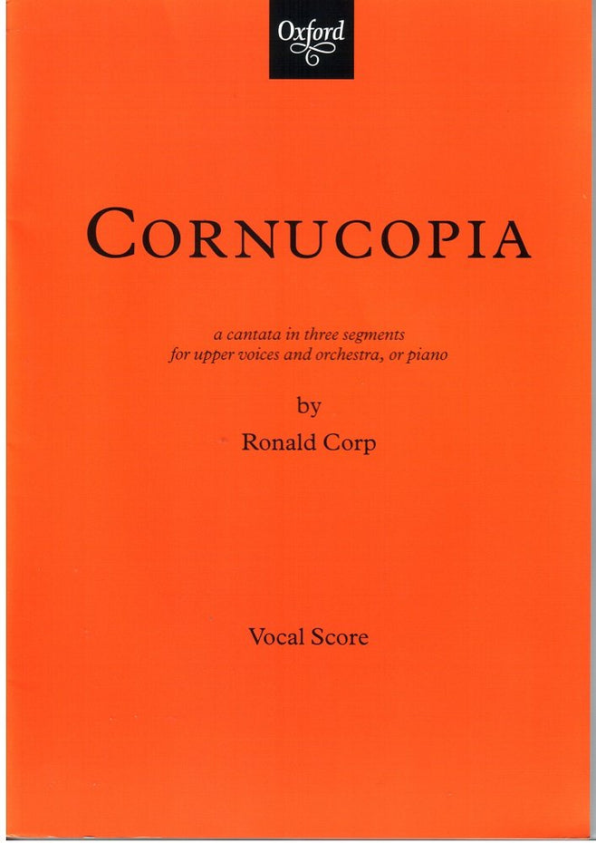 BY-9940 - Cornucopia - a cantata in three segments - vocal score Default title