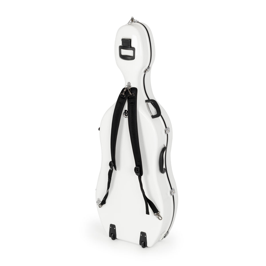 CC029L-44 - Sinfonica Z-Tec 4/4 fibreglass Cello case White