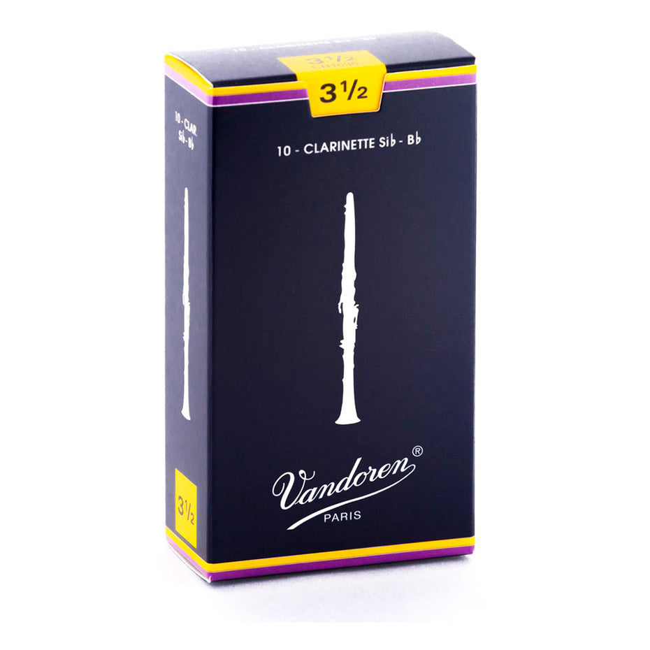 CR1035 - Vandoren 'Blue Box' Bb clarinet reeds 3.5 (box of 10)