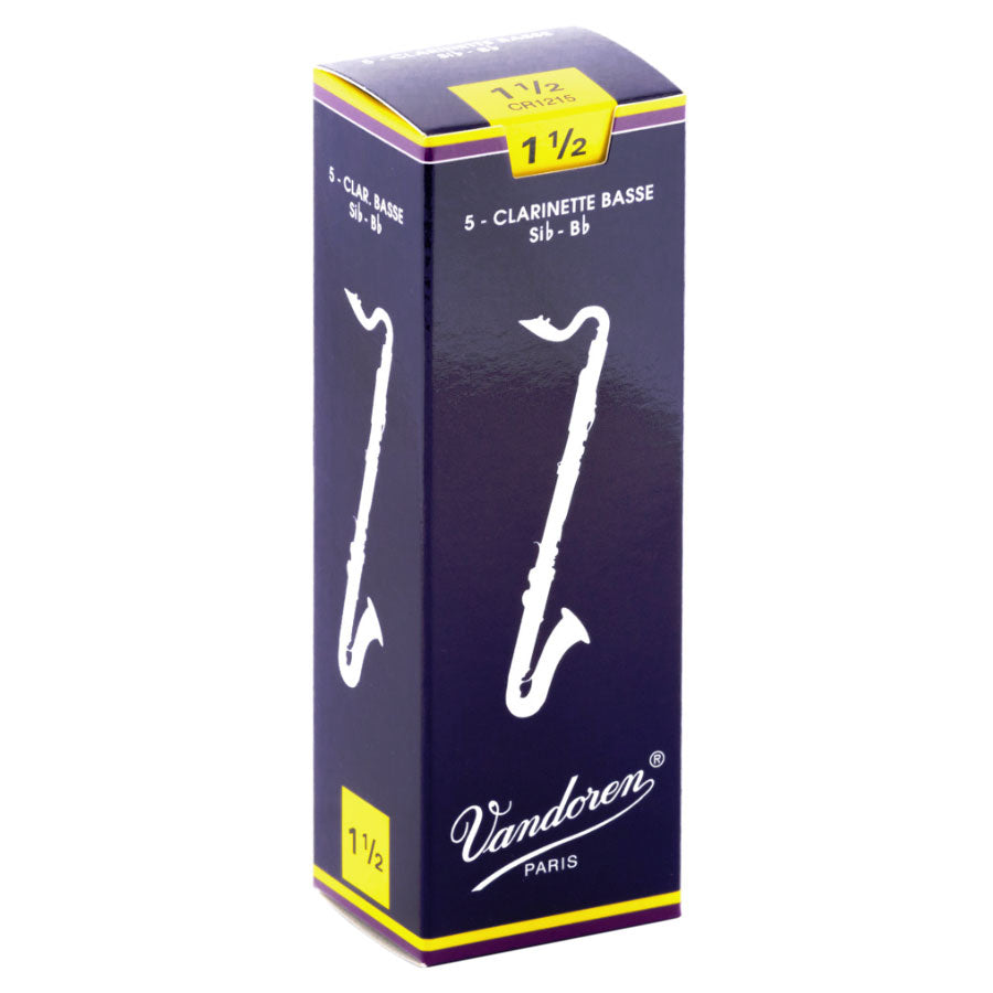 CR1215 - Vandoren Bb bass clarinet reeds box of 5 1.5