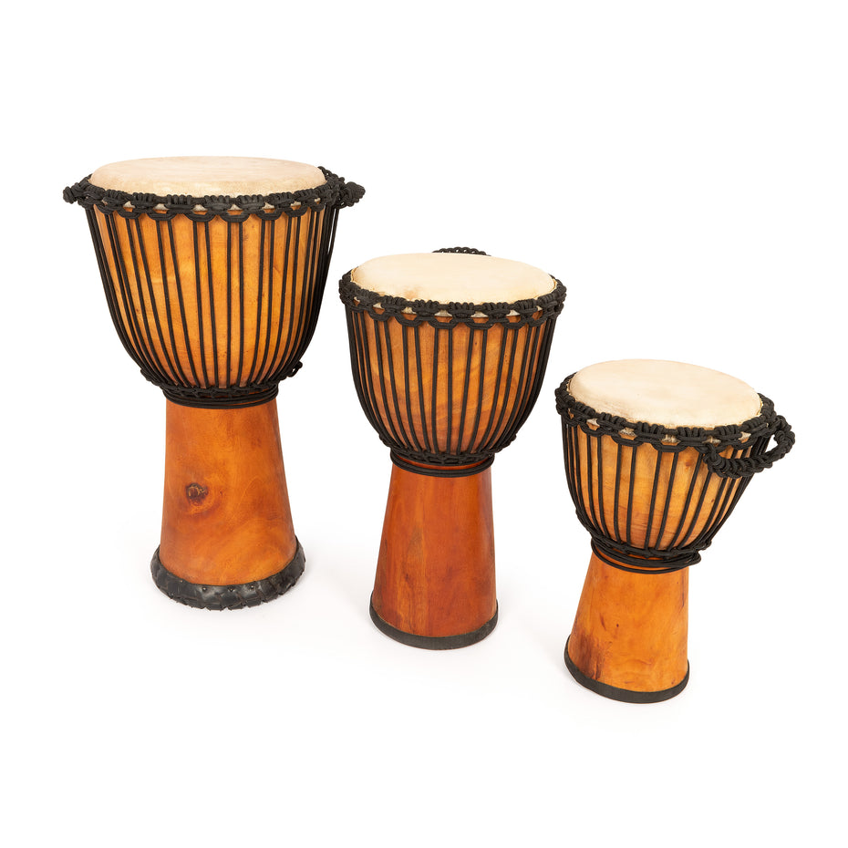 CP-AD30P-W,CP-AD15P-W,CP-AD10P-W,CP-AD30S-W,CP-AD15S-W,CP-AD10S-W - Wide Top rope-tuned djembe pack for education Primary 30 players
