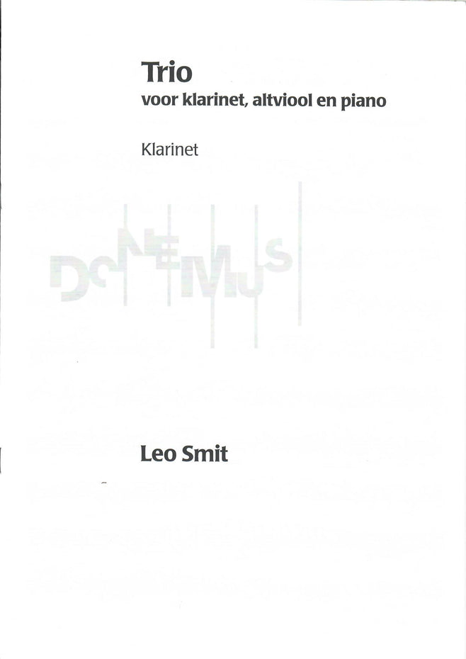 DON02220-PARTS - Smit: Trio for Clarinet, Viola and Piano Default title