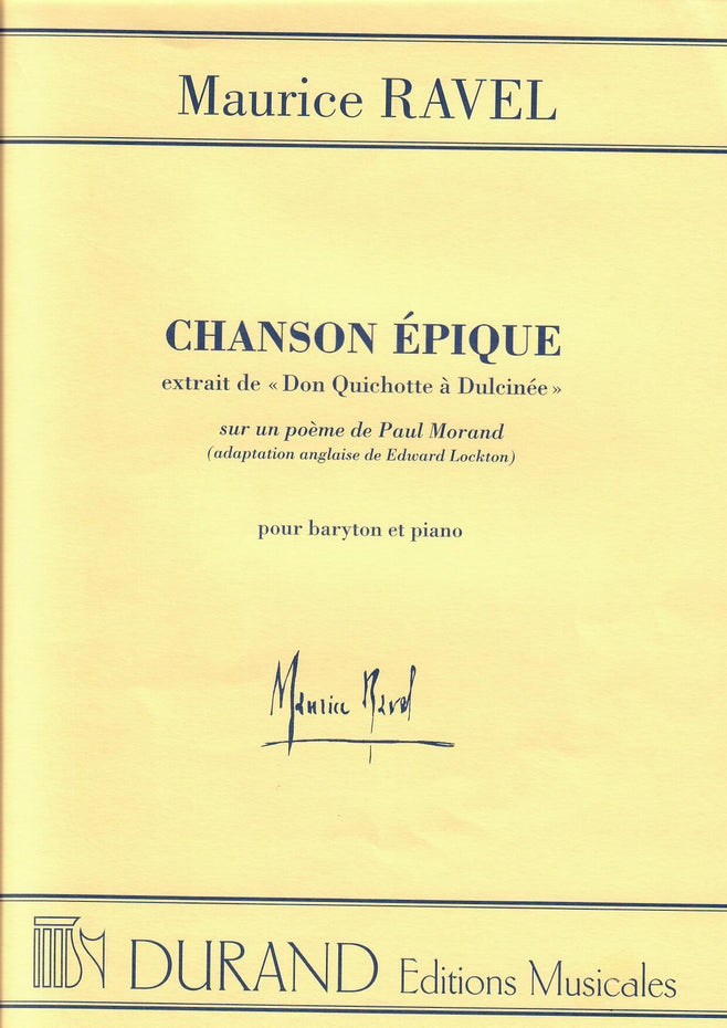 DR01242800 - Chanson epique pour baryton et piano Default title