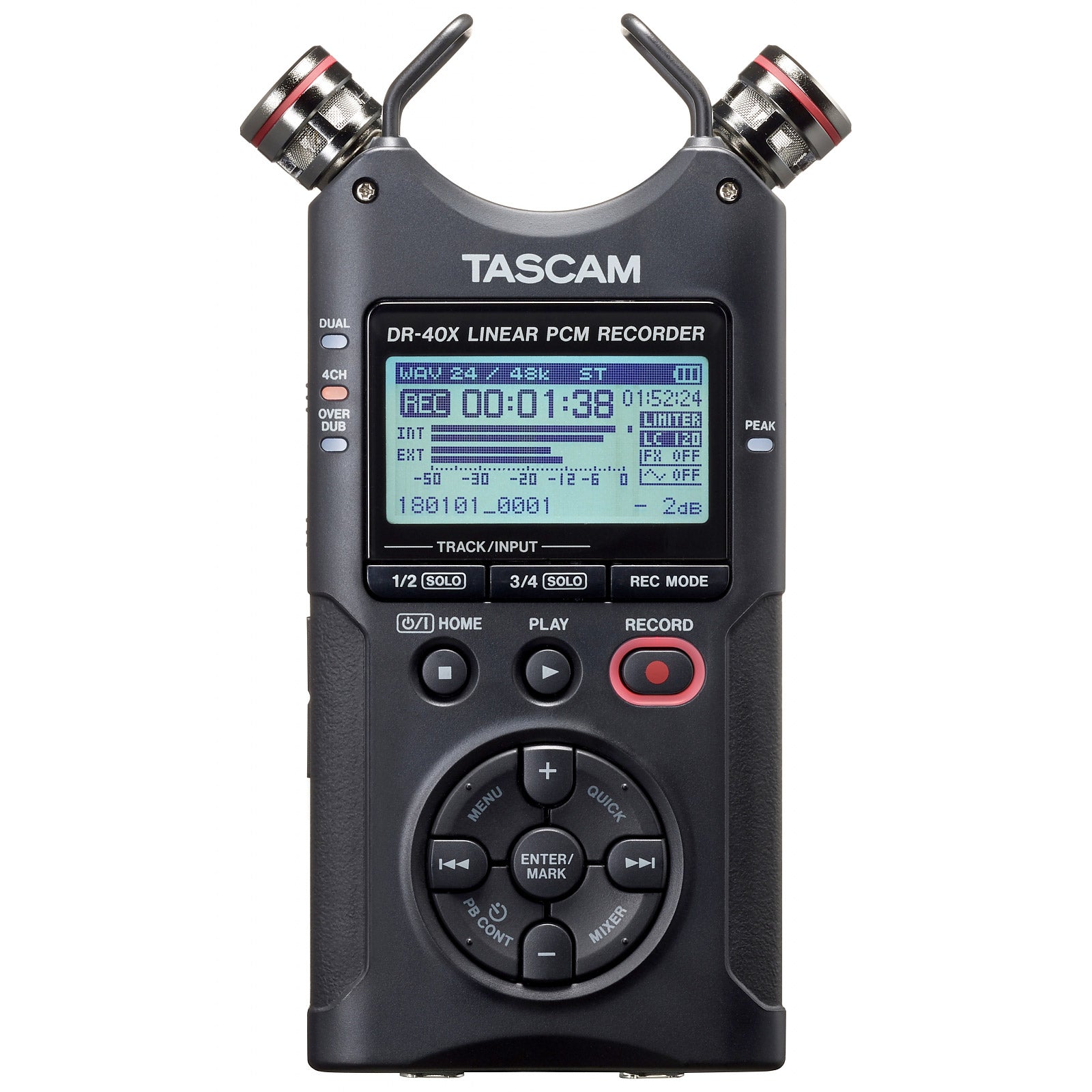 DR40X - Tascam DR40X Portable Four-Track Digital Audio Recorder A1