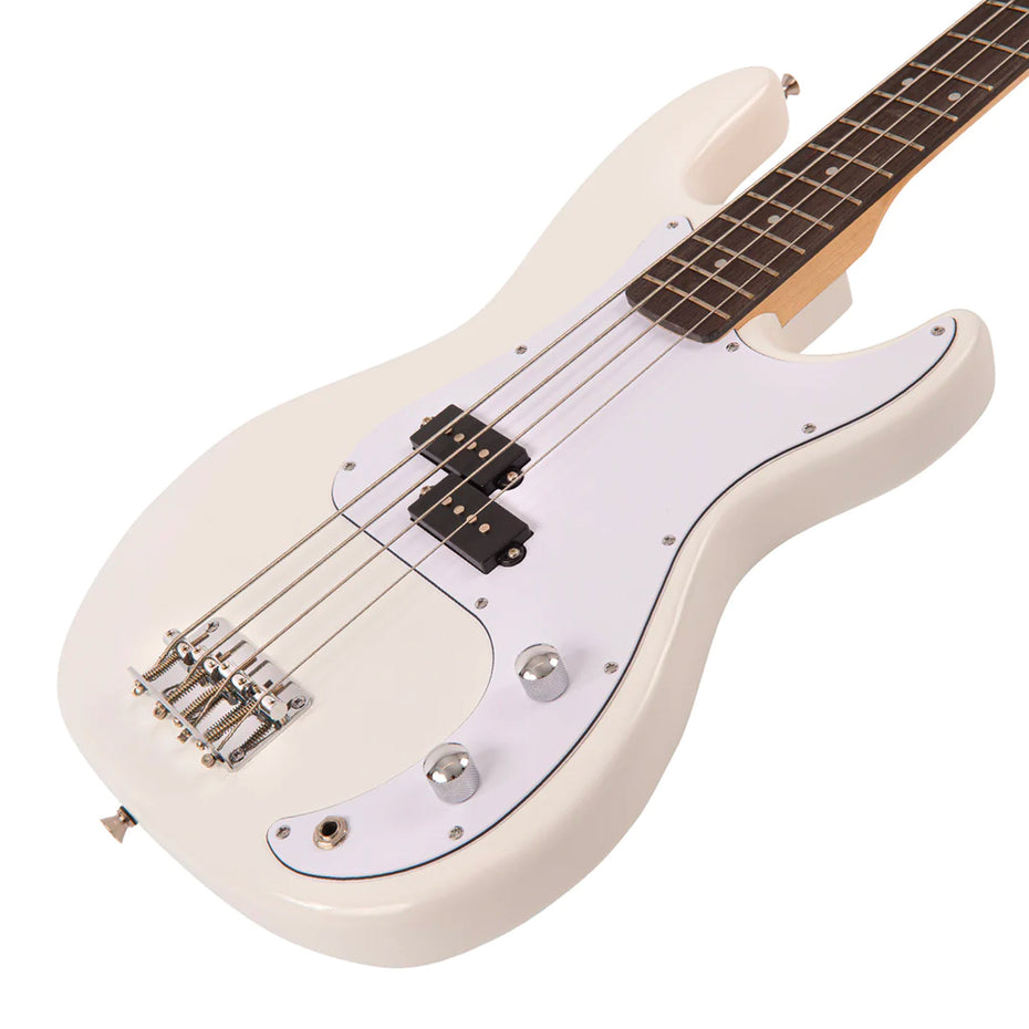E40VW - Encore Blaster E40 bass guitar Vintage white