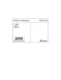 ED8410-10 - Hindemith Melancholie op. 13. 4 Songs: Set of Parts Default title