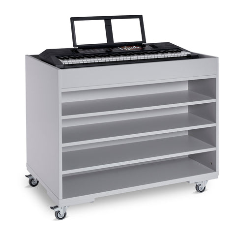 EF6010,EF6011 - Monarch mobile keyboard storage trolley for up to 8 instruments Keyboards up to 95cm