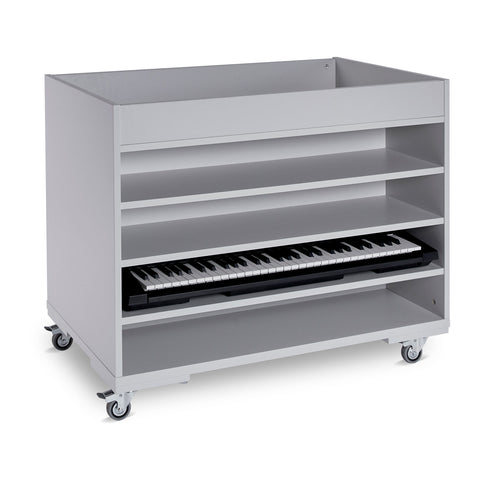 EF6010,EF6011 - Monarch mobile keyboard storage trolley for up to 8 instruments Keyboards up to 95cm