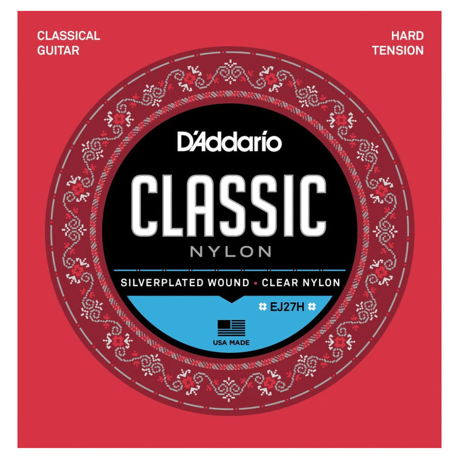 EJ27H - D'Addario classic nylon guitar strings Hard tension