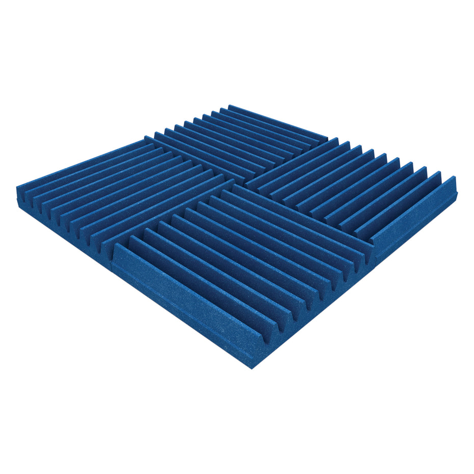 EQ004 - EQ acoustics 60cm foam acoustic tile pack of 8 Electric blue