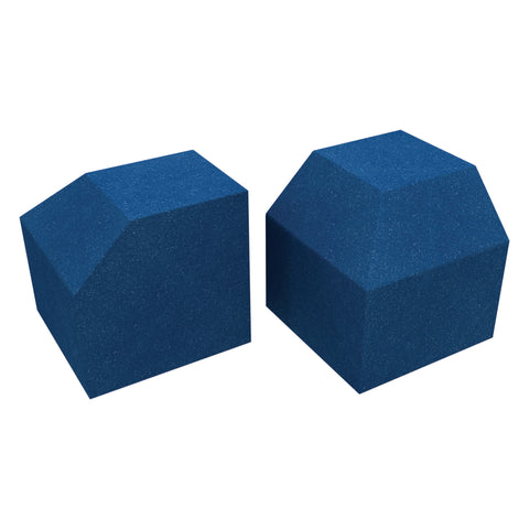 EQ014 - EQ Acoustics corner acoustic cube (pack of 2) Electric blue