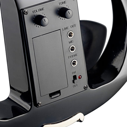 EVNX44-BK - Stagg silent traditionally shaped electric violin Black
