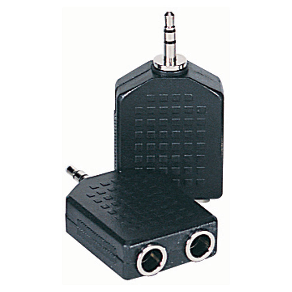 F387K - Budget splitter with 3.5mm stereo plug to 2 x 6.35mm stereo sockets Default title