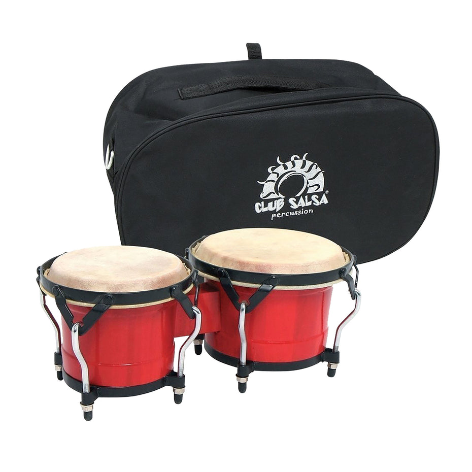 F826006 - Club Salsa bongos in red with black hardware Default title
