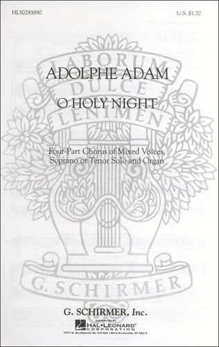 GS29389 - Adolphe Adam: O Holy Night (S[T] / SATB / Organ) Default title