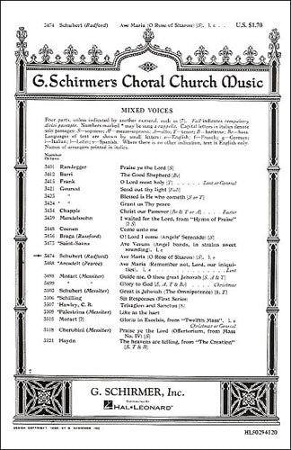 GS29412 - Franz Schubert: Ave Maria (SATB) Default title