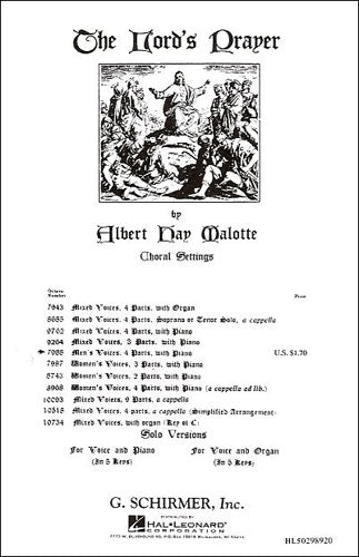 GS29892 - Albert Hay Malotte: the Lord's Prayer (TTBB) Default title