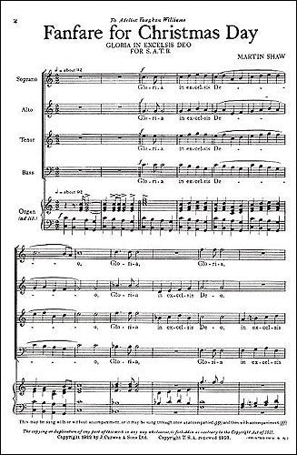 GS30103 - Martin Shaw: Fanfare for Christmas Day (SATB) Default title