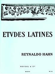 HE20174 - Reynaldo Hahn: Etudes Latines For Voices And Piano Default title