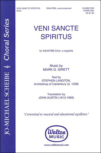 HL08501595 - Mark Sirett: Veni, Sancte Spiritus (SSAATBB Choir, A Cappella) Default title