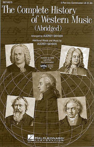 HL08744675 - The Complete History of Western Music (Abridged) - 2-Part SA and piano Default title