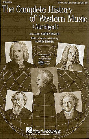 HL08744675 - The Complete History of Western Music (Abridged) - 2-Part SA and piano Default title