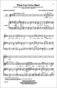 HMC1665 - Leddington Wright - What Can I Give Him? SATB Default title