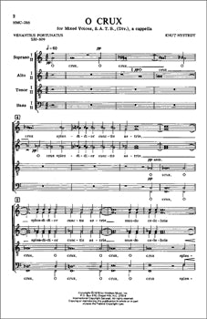 HMC286 - Nystedt - O Crux SATB (Div.) Default title