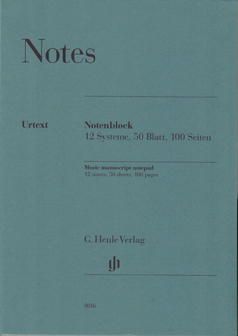 HN8016 - Henle Music manuscript notepad Default title