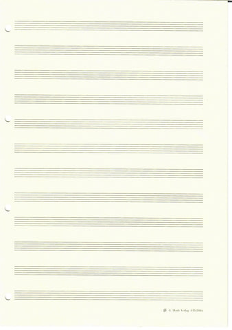 HN8016 - Henle Music manuscript notepad Default title