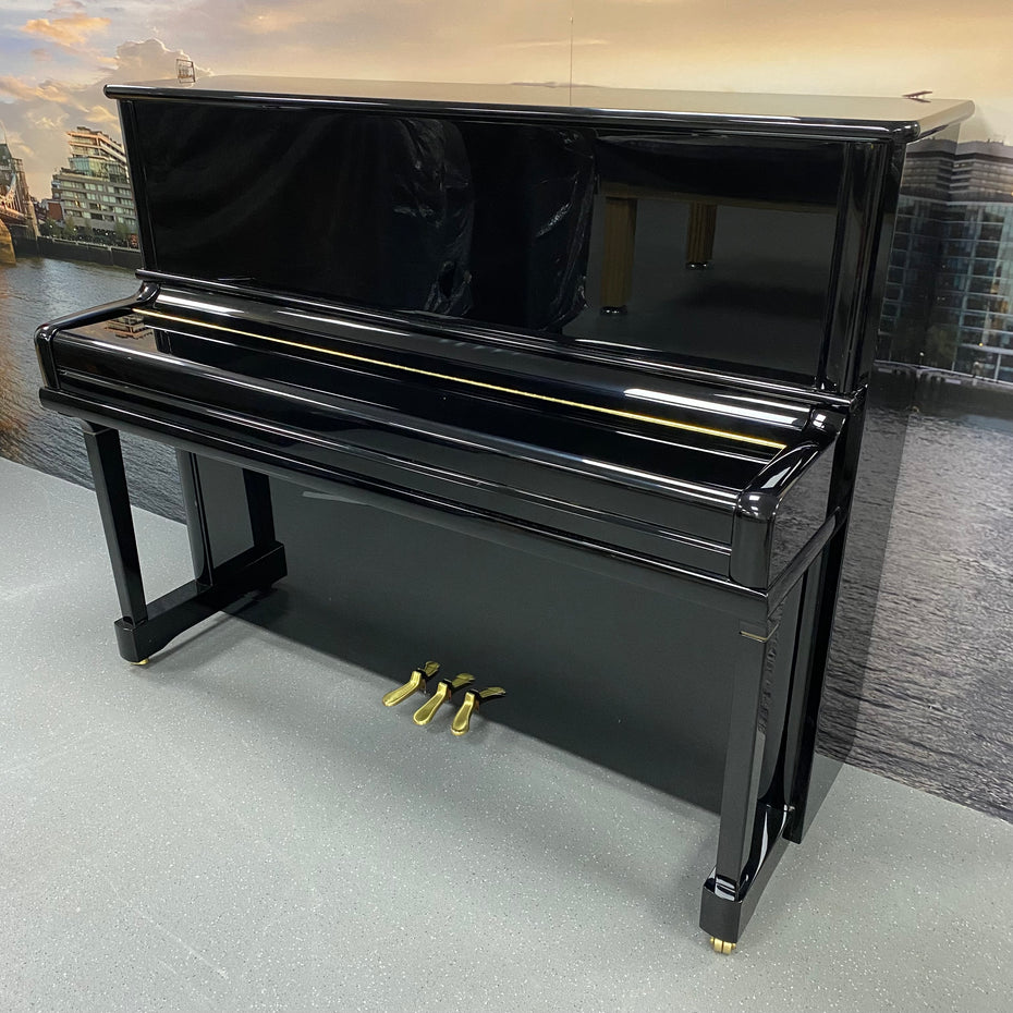 IK-2ND9988 - Pre-owned Kemble Conservatoire upright piano in polished ebony Default title