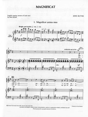 OUP-3380370 - Rutter Magnificat: Vocal score Default title