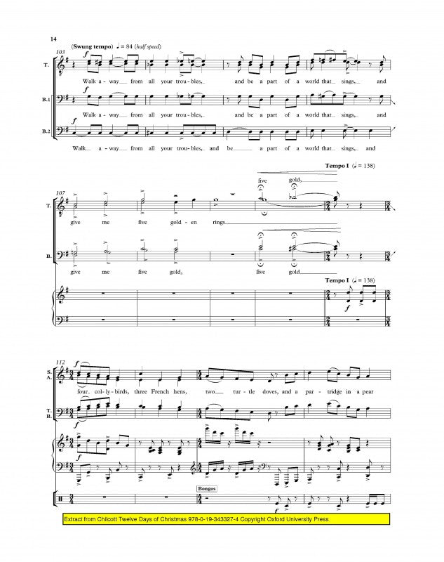 OUP-3433274 - The Twelve Days of Christmas: Vocal score Default title