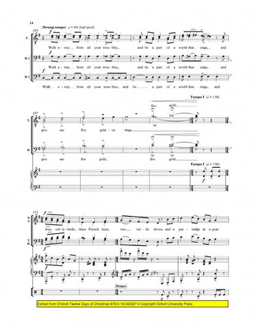 OUP-3433274 - The Twelve Days of Christmas: Vocal score Default title