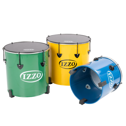 IZ121416 - Izzo Castle surdos set of 3 nesting samba drums - 12