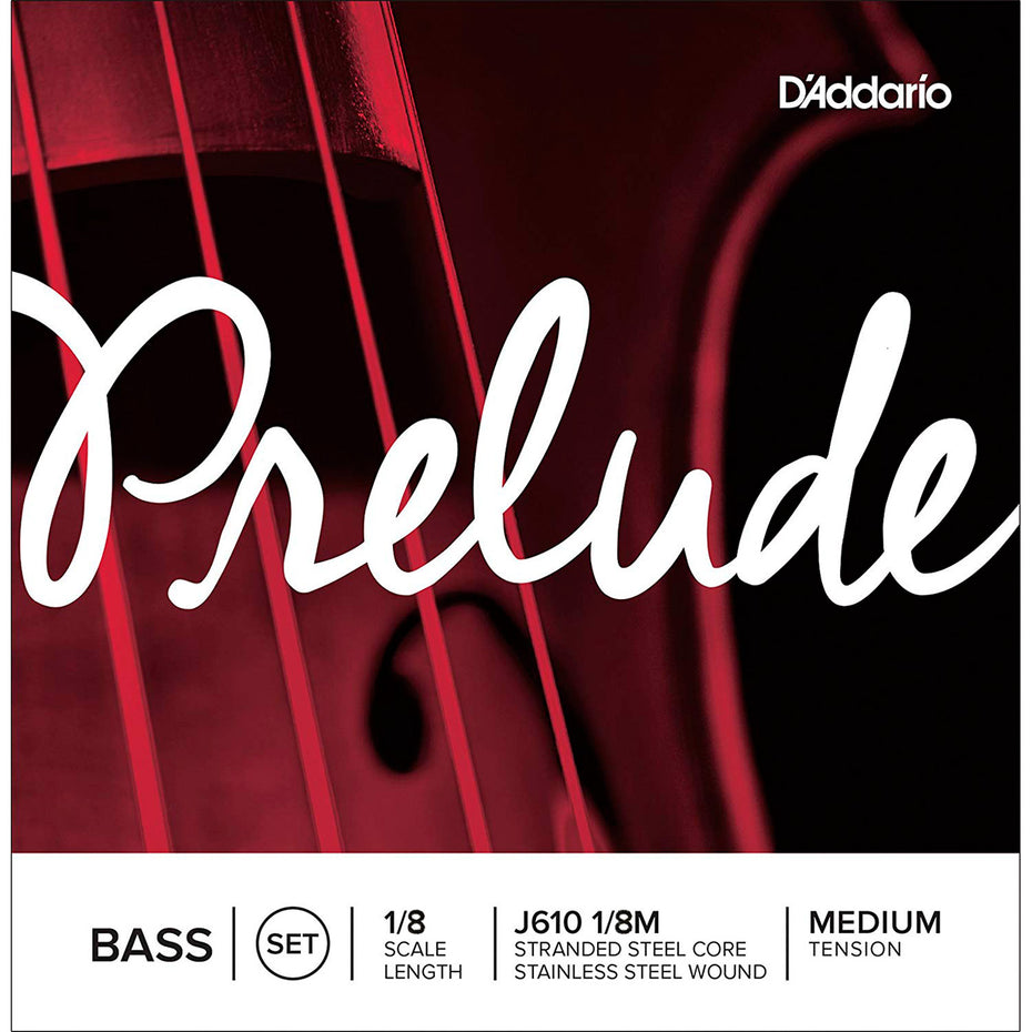 J610M-18 - D'Addario Prelude double bass string set 1/8 size